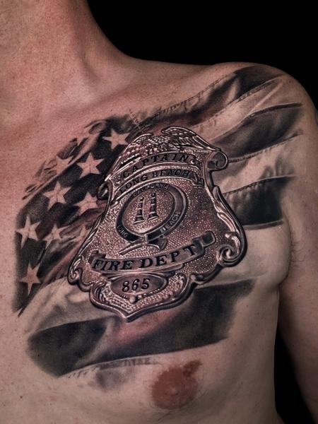Tattoos - CAPTAIN DAVE ROSA MEMORIAL - 142998